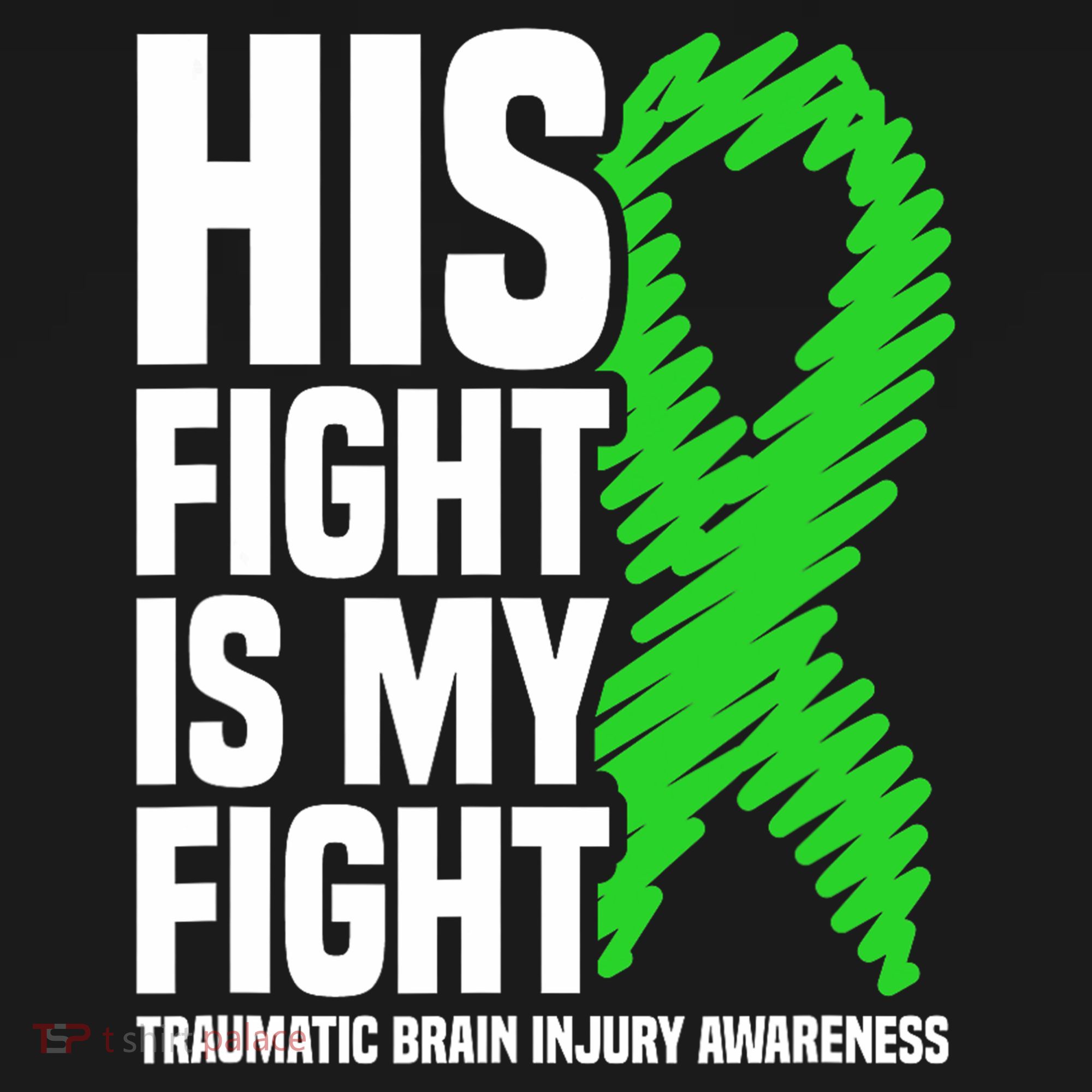 His Fight Is My Fight Traumatic Brain Injury Awareness Women's Tank Top