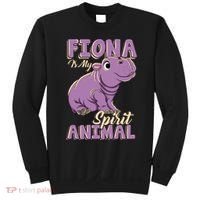 Hippo Fiona Is My Spirit Animal Funny Sweatshirt thumb 0