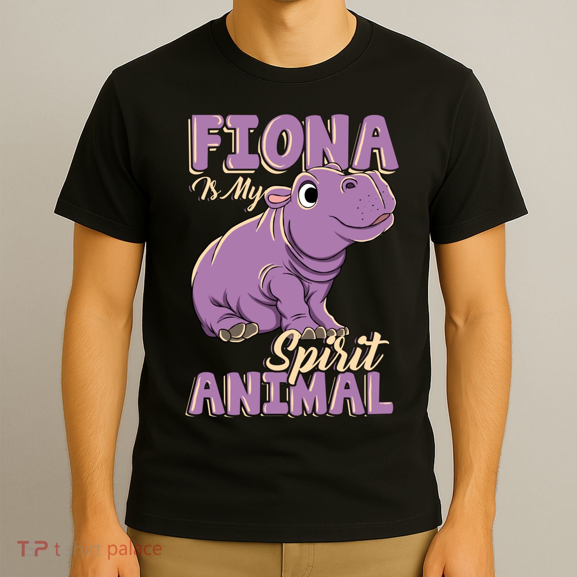 Hippo Fiona Is My Spirit Animal Funny T-Shirt