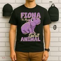Hippo Fiona Is My Spirit Animal Funny T-Shirt thumb 6