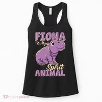 Hippo Fiona Is My Spirit Animal Funny Women's Tank Top thumb 0