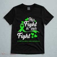 Her Fight Is Our Fight Non Hodgkin Lymphoma Awareness T-Shirt thumb 5