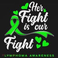 Her Fight Is Our Fight Non Hodgkin Lymphoma Awareness Mousepad thumb 1