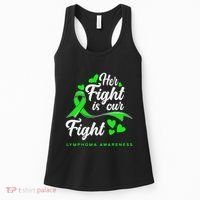 Her Fight Is Our Fight Non Hodgkin Lymphoma Awareness Women's Tank Top thumb 0