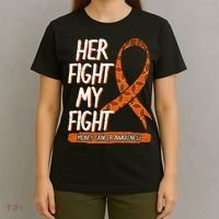 Her Fight Is My Fight Kidney Cancer Awareness Wilms Tumor T-Shirt thumb 4