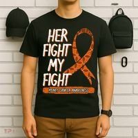 Her Fight Is My Fight Kidney Cancer Awareness Wilms Tumor T-Shirt thumb 6
