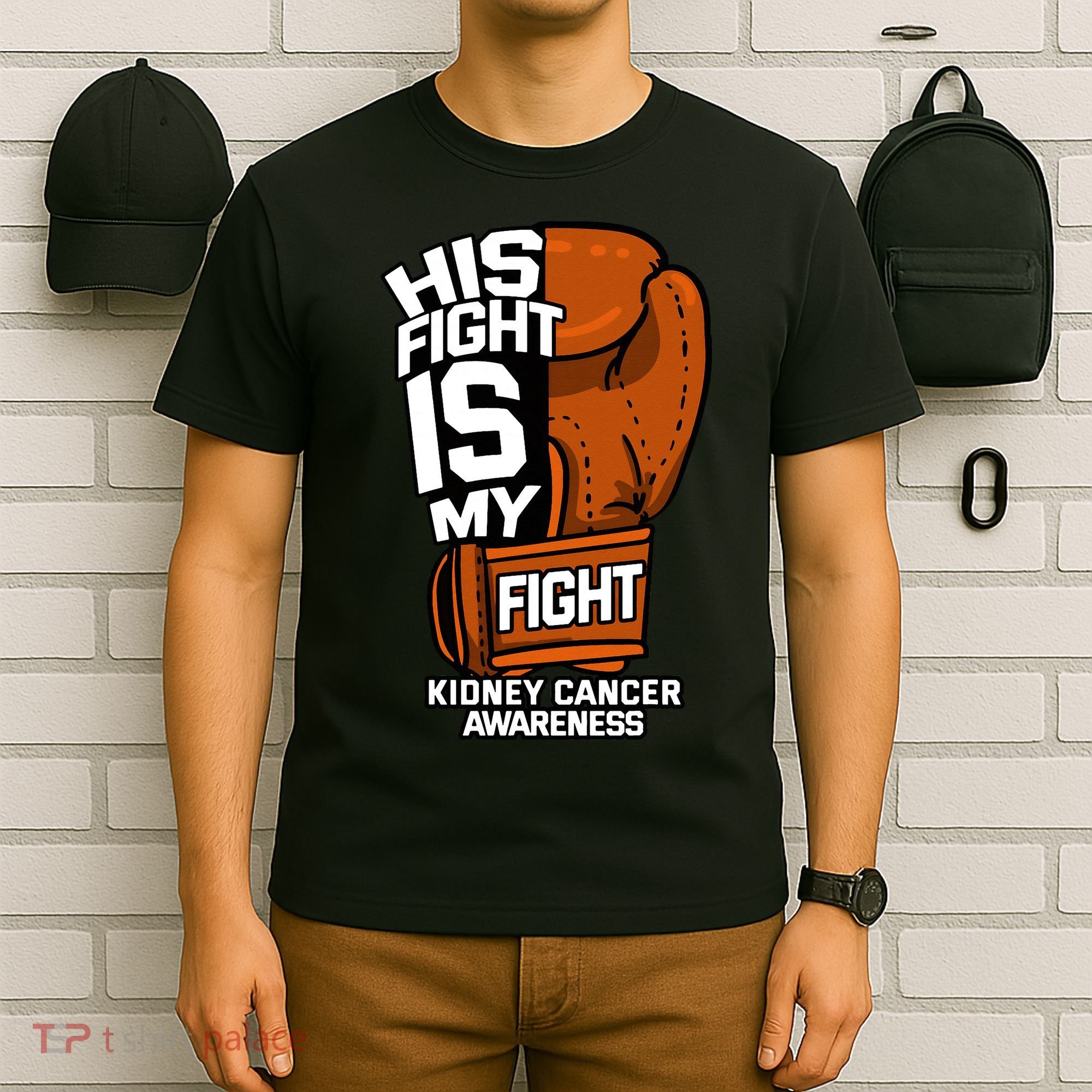 His Fight Is My Fight Kidney Cancer Awareness RCC TCC Gift T-Shirt