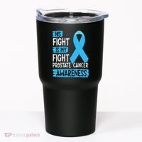 His Fight Is My Fight Prostate Cancer Awareness Support Tumbler thumb 0