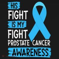 His Fight Is My Fight Prostate Cancer Awareness Support Mousepad thumb 1