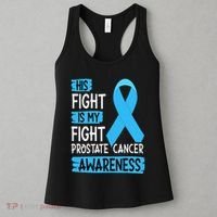 His Fight Is My Fight Prostate Cancer Awareness Support Women's Tank Top thumb 3