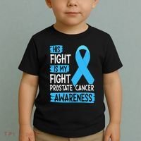 His Fight Is My Fight Prostate Cancer Awareness Support Toddler T-Shirt thumb 2