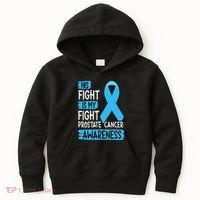 His Fight Is My Fight Prostate Cancer Awareness Support Kids Hoodie thumb 0