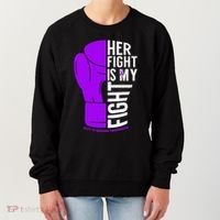 Her Fight Is My Fight Rett Syndrome Awareness Women's Sweatshirt thumb 0