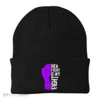 Her Fight Is My Fight Rett Syndrome Awareness Beanie thumb 0