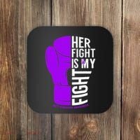 Her Fight Is My Fight Rett Syndrome Awareness Coaster thumb 0