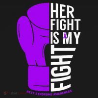 Her Fight Is My Fight Rett Syndrome Awareness Women's Hoodie thumb 2