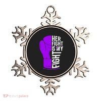 Her Fight Is My Fight Rett Syndrome Awareness Ornament thumb 0