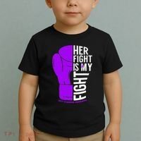Her Fight Is My Fight Rett Syndrome Awareness Toddler T-Shirt thumb 2