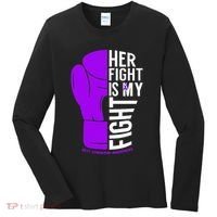 Her Fight Is My Fight Rett Syndrome Awareness Women's Long Sleeve Shirt thumb 0