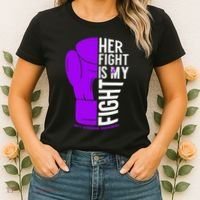 Her Fight Is My Fight Rett Syndrome Awareness Women's T-Shirt thumb 2