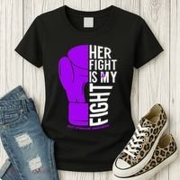 Her Fight Is My Fight Rett Syndrome Awareness Women's T-Shirt thumb 3
