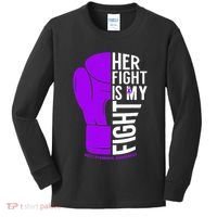 Her Fight Is My Fight Rett Syndrome Awareness Kids Long Sleeve Shirt thumb 0