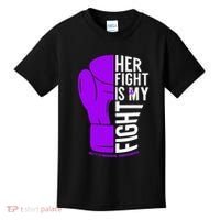 Her Fight Is My Fight Rett Syndrome Awareness Kids T-Shirt thumb 0