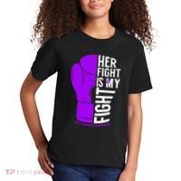 Her Fight Is My Fight Rett Syndrome Awareness Kids T-Shirt thumb 2
