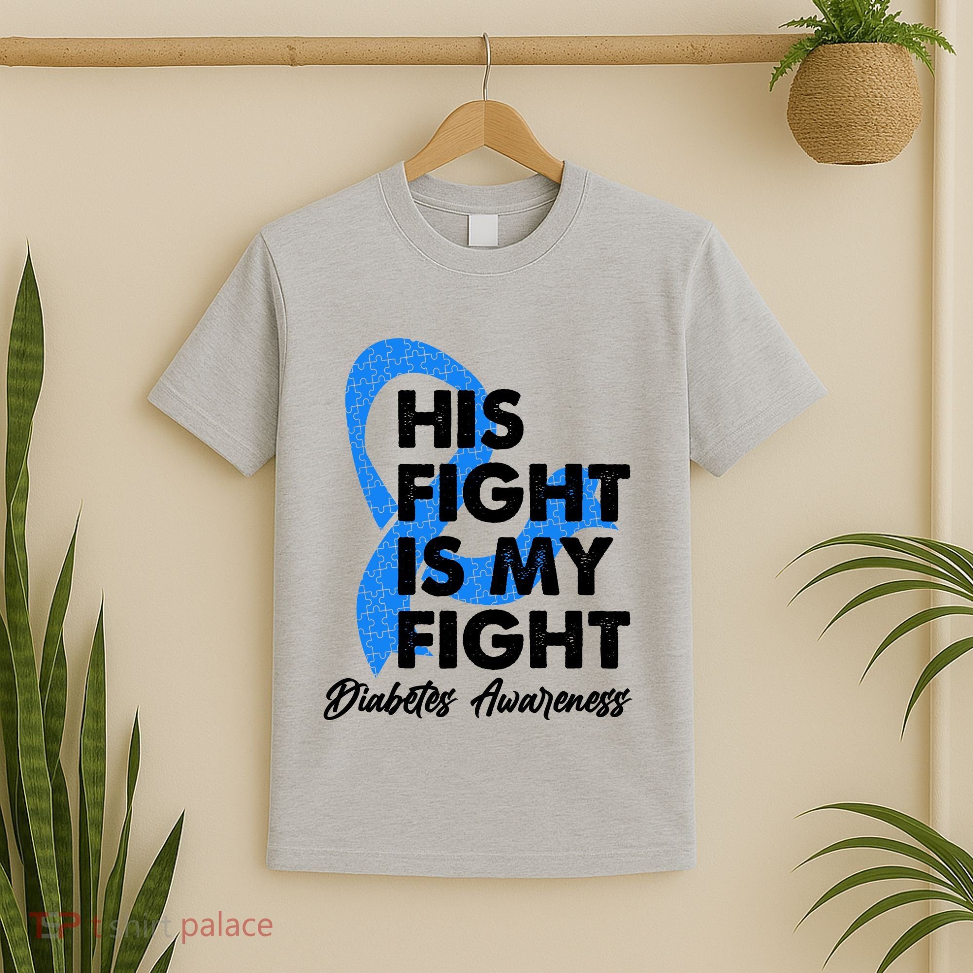 His Fight Is My Fight Diabetes Awareness T-Shirt