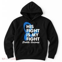 His Fight Is My Fight Diabetes Awareness Hoodie thumb 0