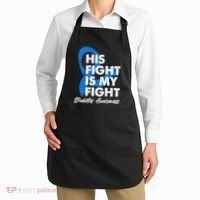 His Fight Is My Fight Diabetes Awareness Apron thumb 2