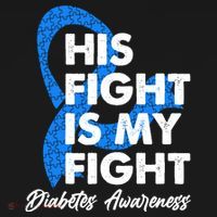 His Fight Is My Fight Diabetes Awareness Polo thumb 3