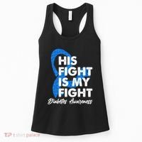 His Fight Is My Fight Diabetes Awareness Women's Tank Top thumb 0