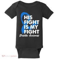 His Fight Is My Fight Diabetes Awareness Baby Bodysuit thumb 0