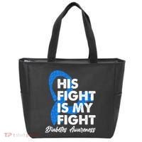 His Fight Is My Fight Diabetes Awareness Tote Bag thumb 0