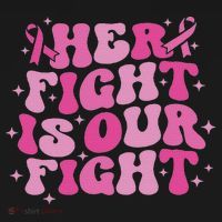 Her Fight Is Our Fight October Breast Cancer Awareness Women's Hoodie thumb 2