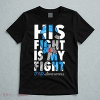 His Fight Is My Fight Type 1 diabetes T1D Diabetes Awareness T-Shirt thumb 5