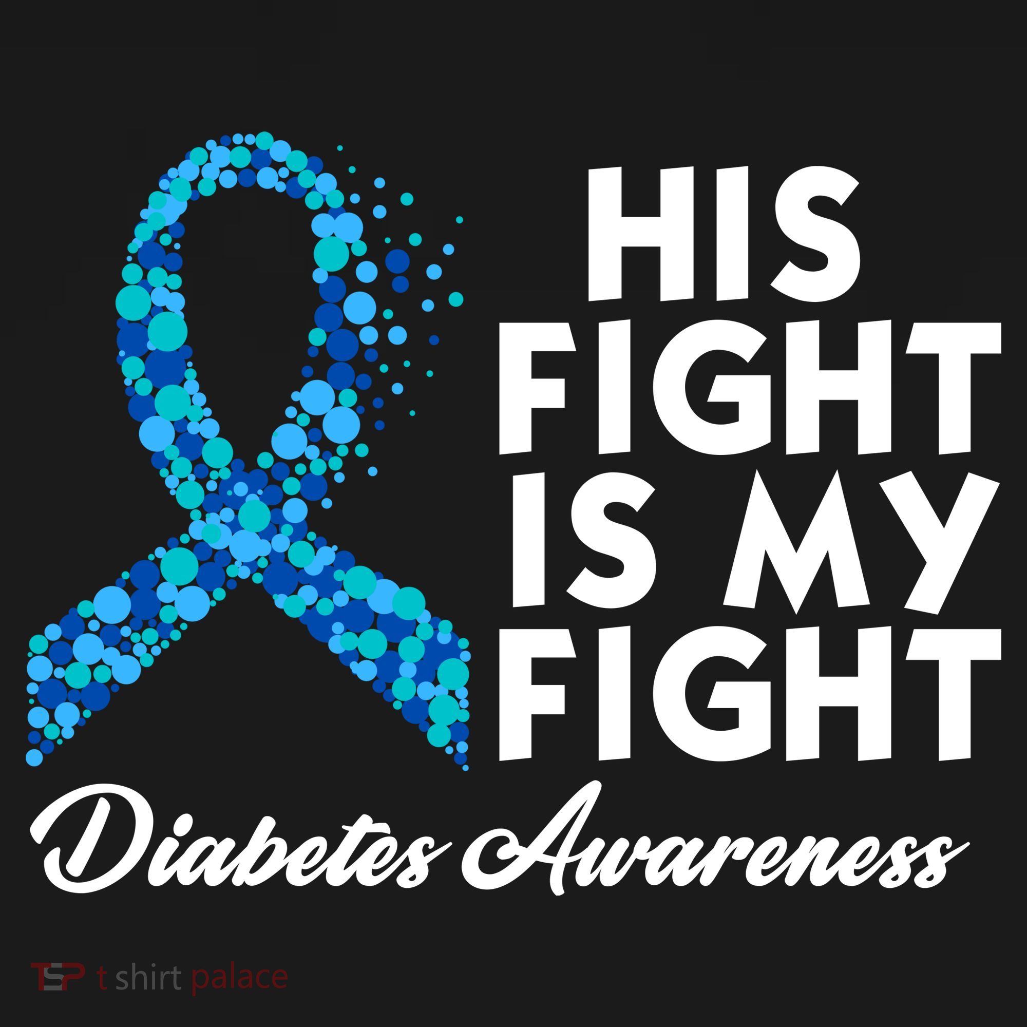 His Fight Is My Fight Diabetes Awareness Ornament