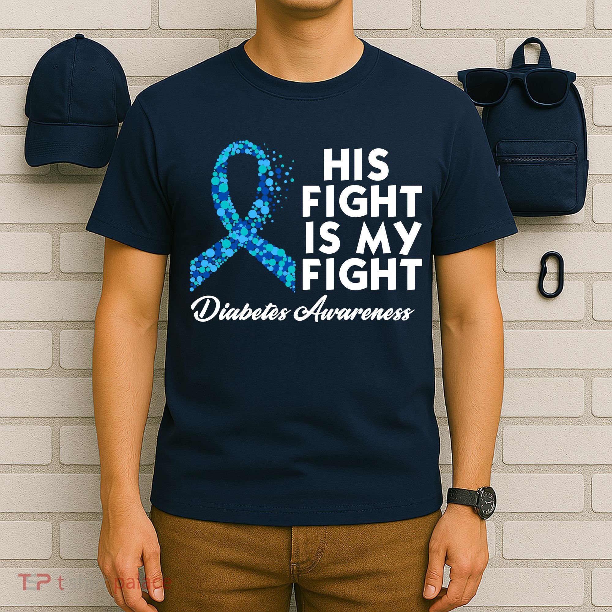 His Fight Is My Fight Diabetes Awareness T-Shirt