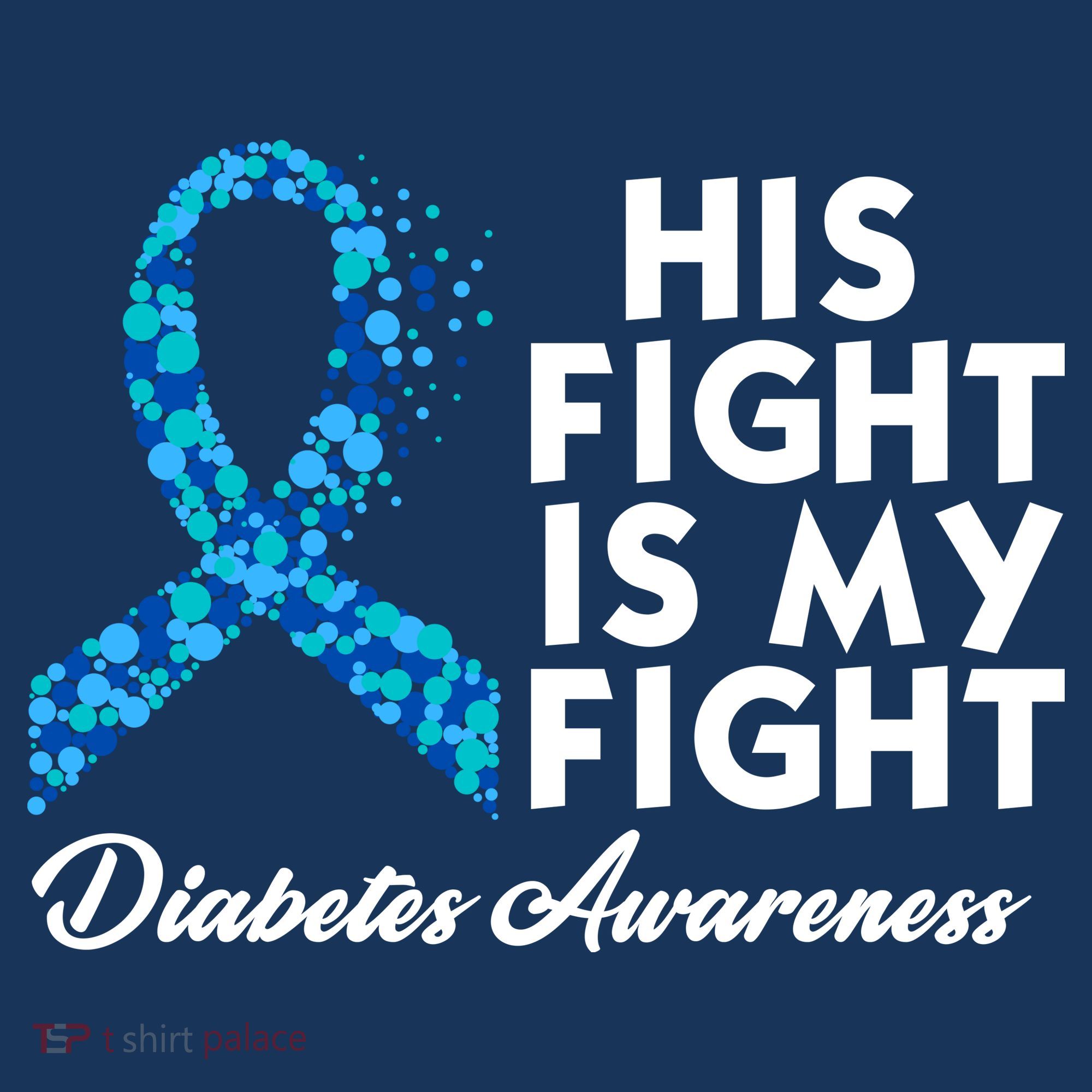 His Fight Is My Fight Diabetes Awareness Women's Hoodie
