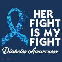 Her Fight Is My Fight Diabetes Awareness Sweatshirt thumb 3