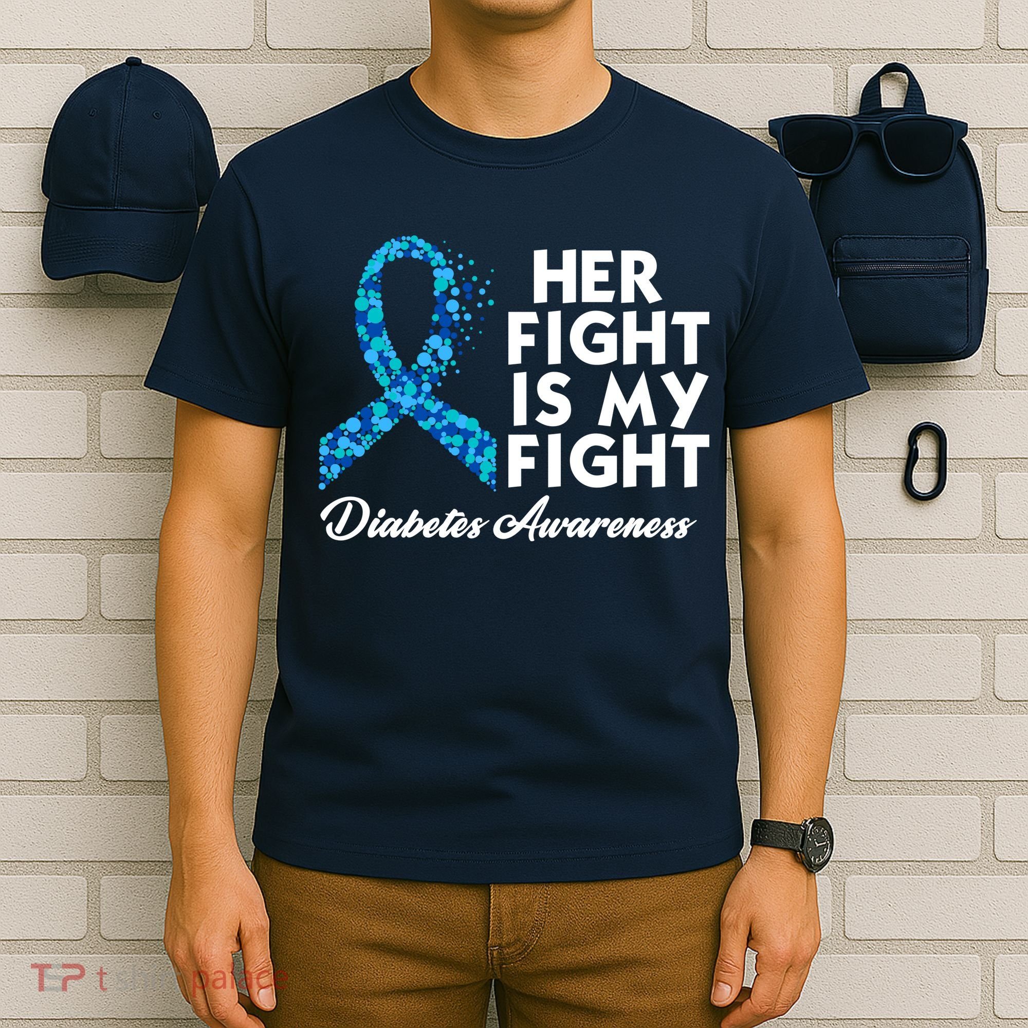 Her Fight Is My Fight Diabetes Awareness T-Shirt