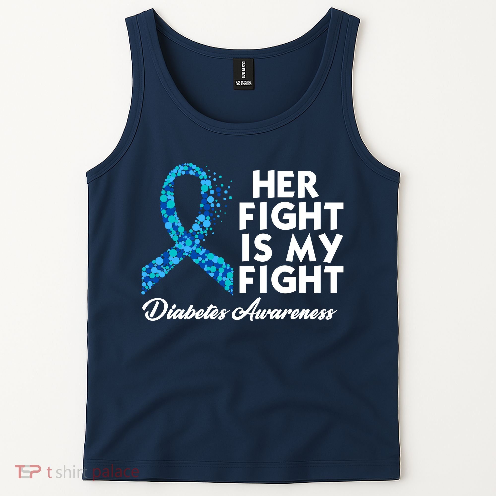 Her Fight Is My Fight Diabetes Awareness Tank Top