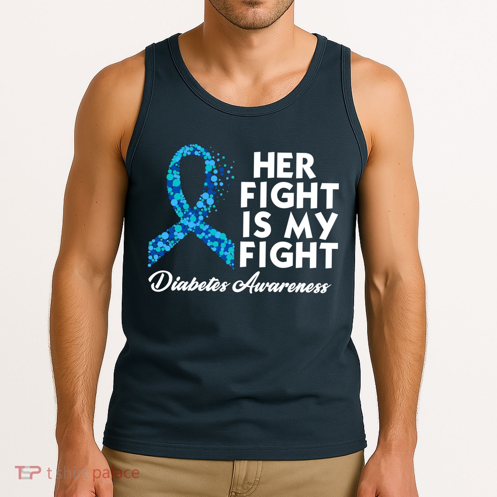 Her Fight Is My Fight Diabetes Awareness Tank Top