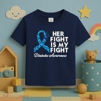 Her Fight Is My Fight Diabetes Awareness Toddler T-Shirt thumb 3