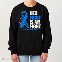 Her Fight Is My Fight Colon Cancer Awareness Women's Sweatshirt thumb 0