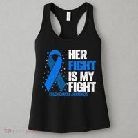 Her Fight Is My Fight Colon Cancer Awareness Women's Tank Top thumb 3