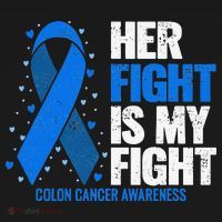 Her Fight Is My Fight Colon Cancer Awareness Baby Bodysuit thumb 2