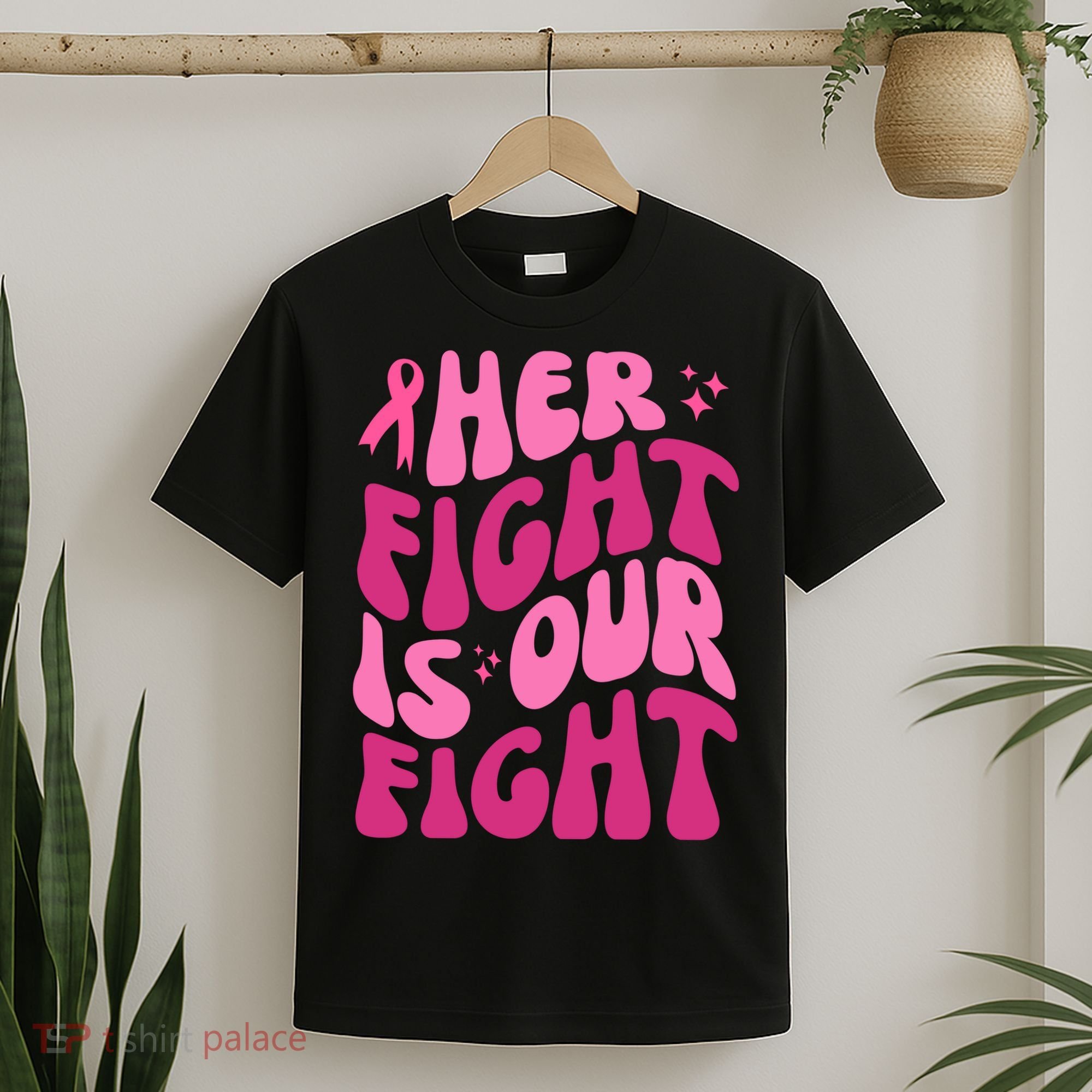 Her Fight Is Our Fight Breast Cancer Awareness T-Shirt