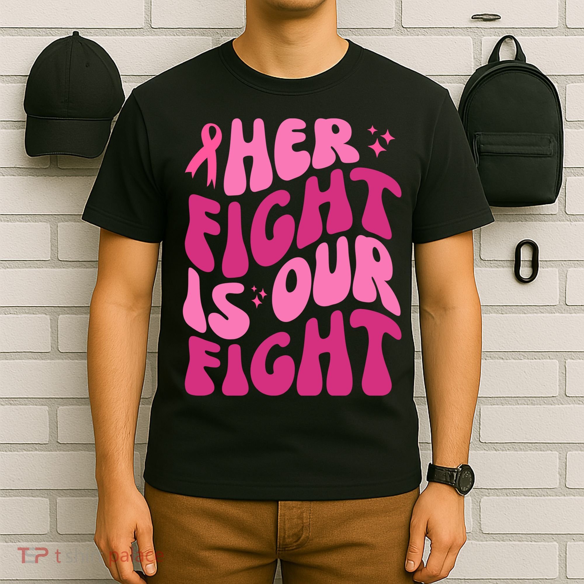 Her Fight Is Our Fight Breast Cancer Awareness T-Shirt